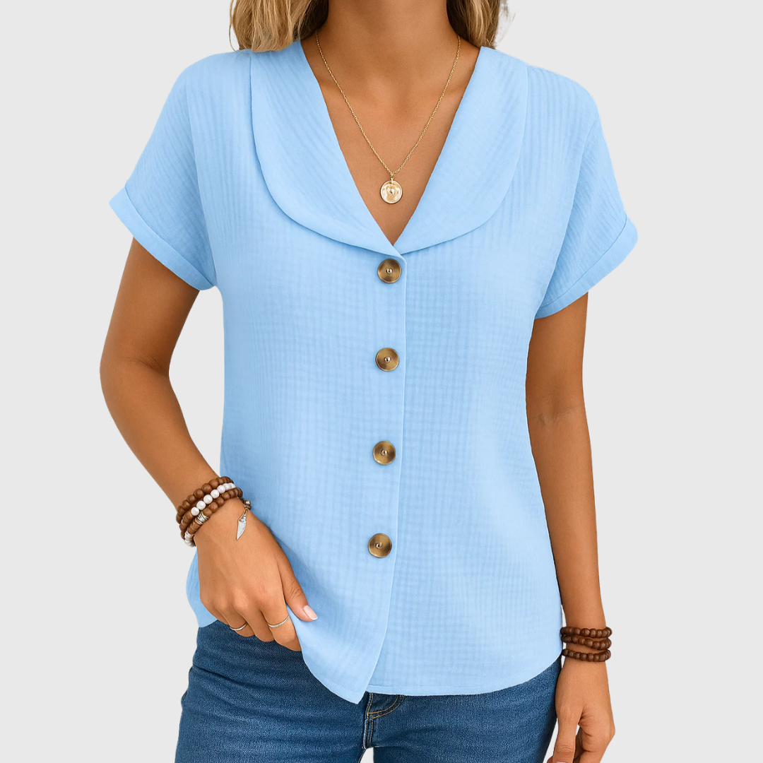 Katherine | Chic Buttoned Blouse