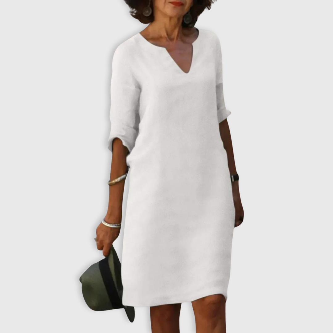 Everly | Timeless V-Neck Dress
