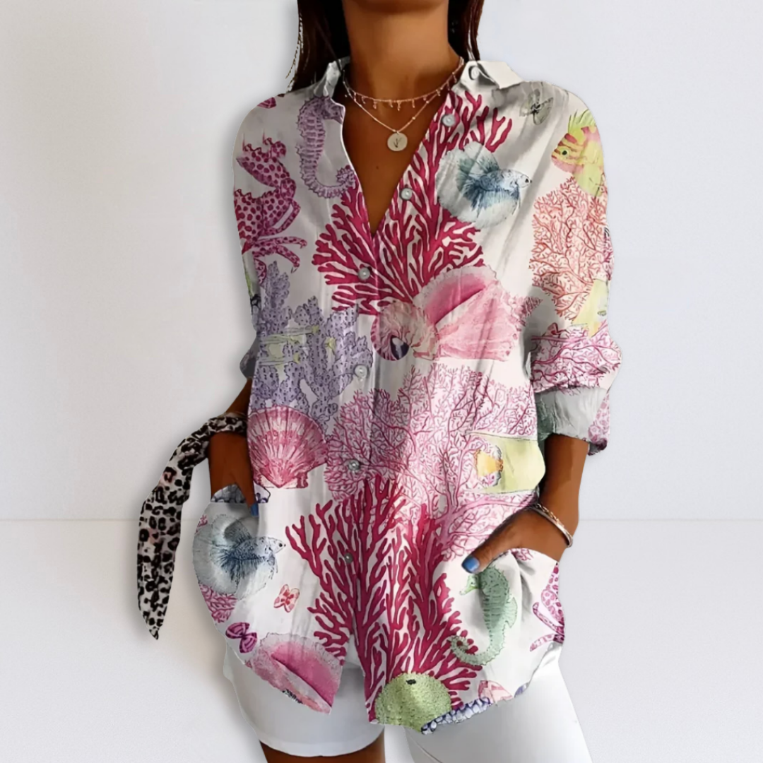Jenna | Relaxed Printed Blouse