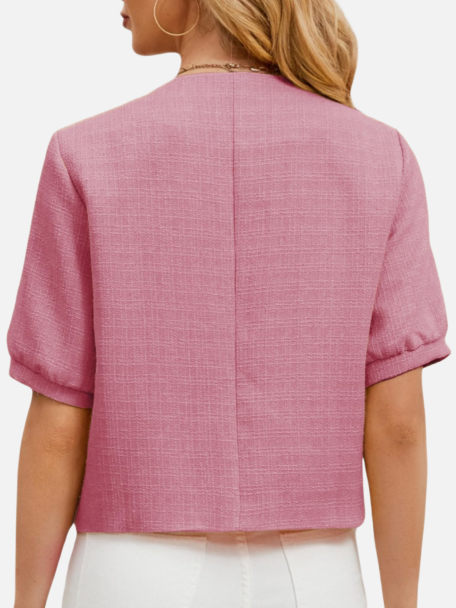 Holly | Cropped Tweed Blazer Jacket