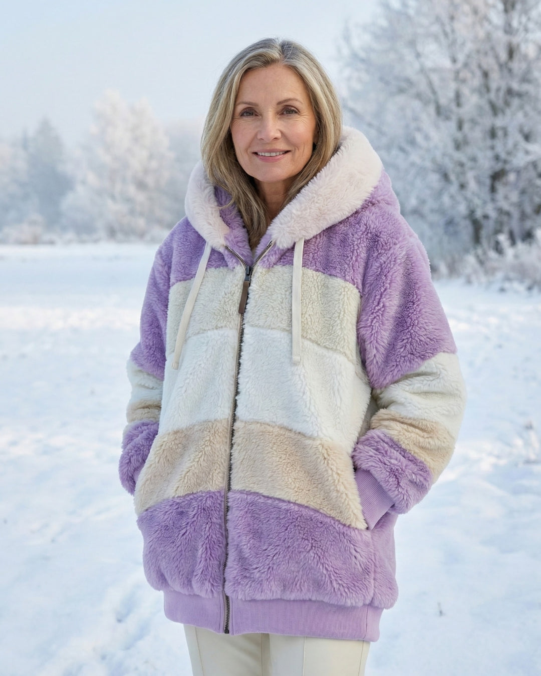Layla | Colorblock Plush Jacket
