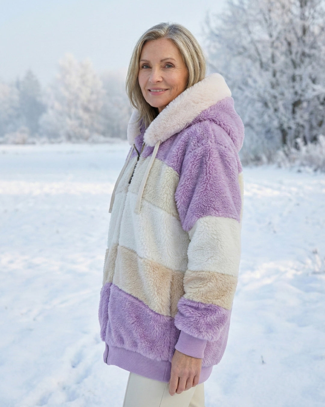 Layla | Colorblock Plush Jacket