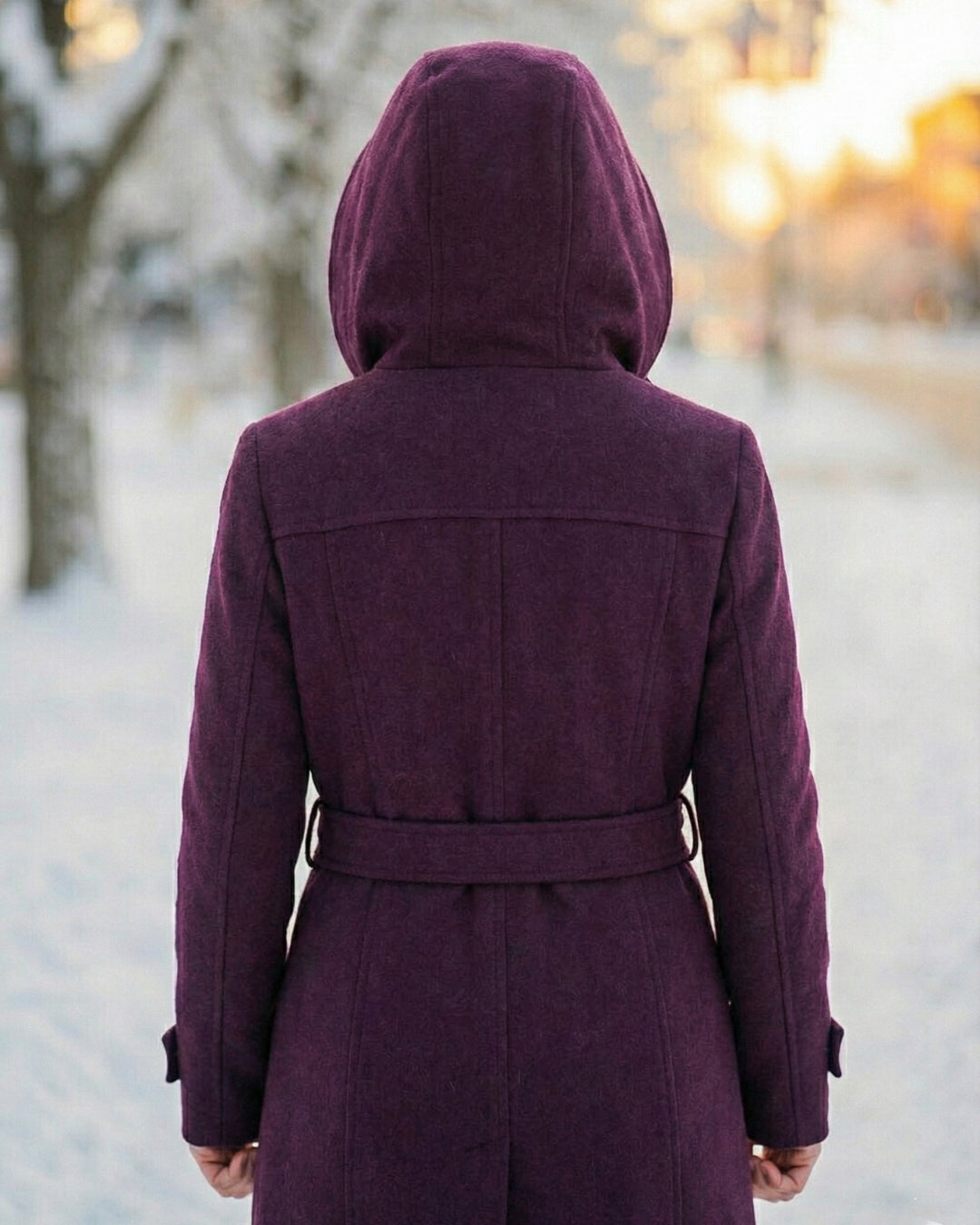 Victoria | Plaid Collar Wool Coat