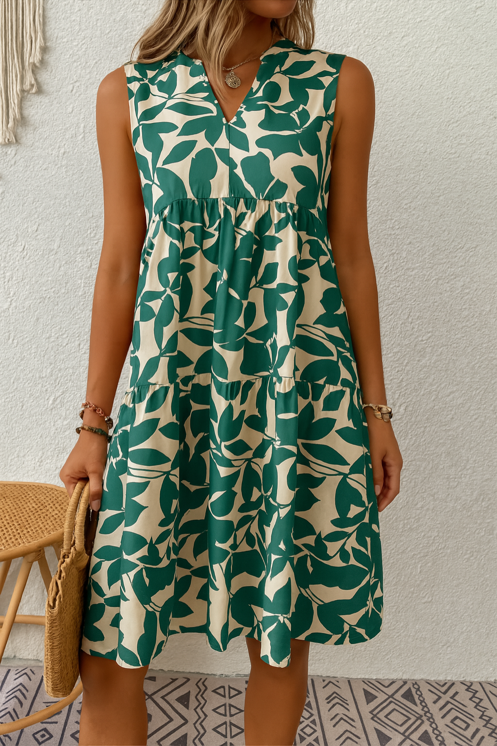 Zoe | Print V-Neck Dress