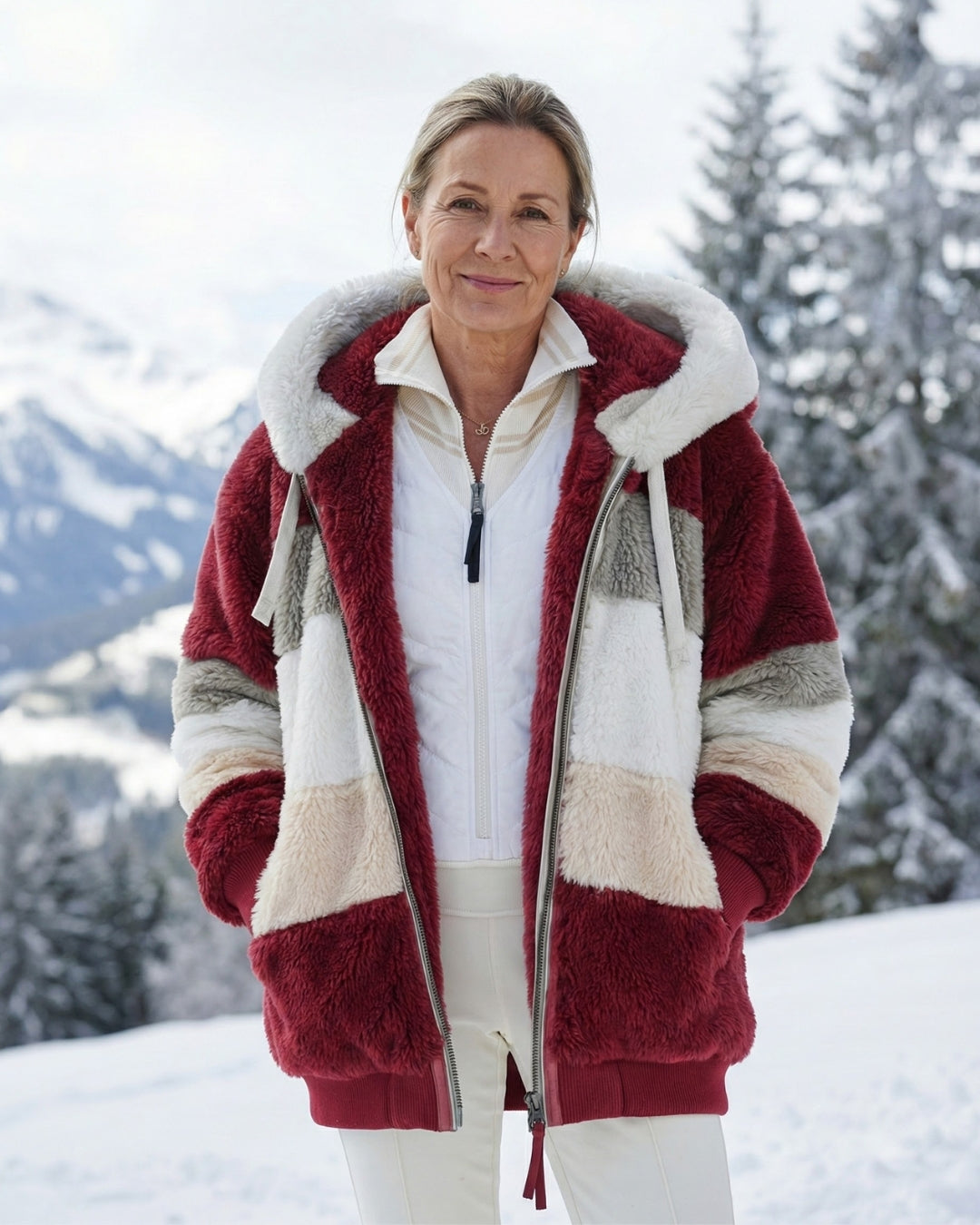 Layla | Colorblock Plush Jacket