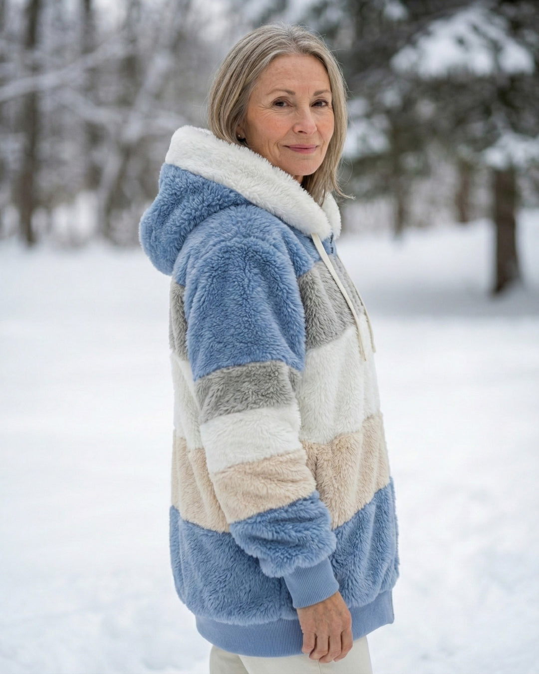 Layla | Colorblock Plush Jacket