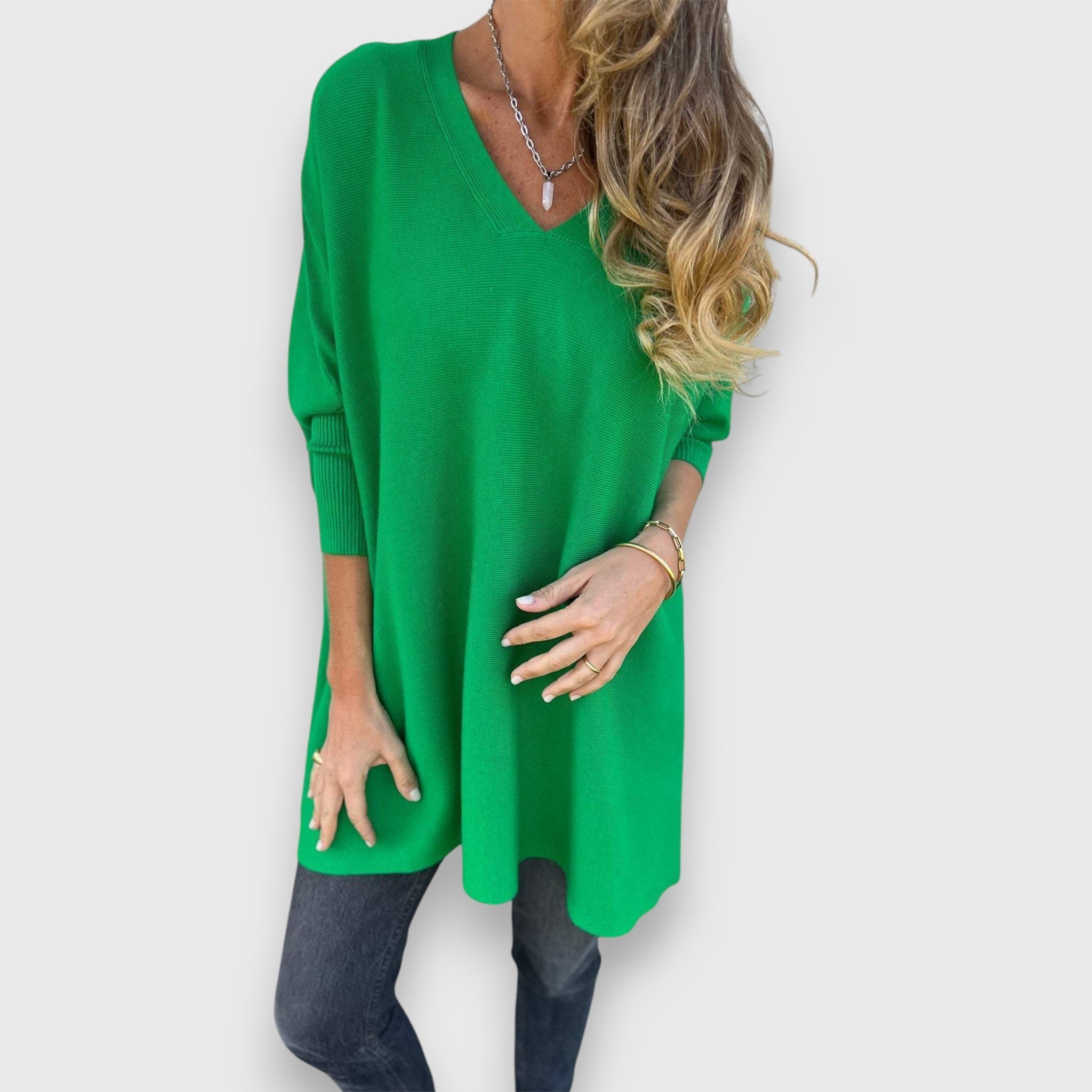 Tessa | Cosy Oversized V-Neck Sweater