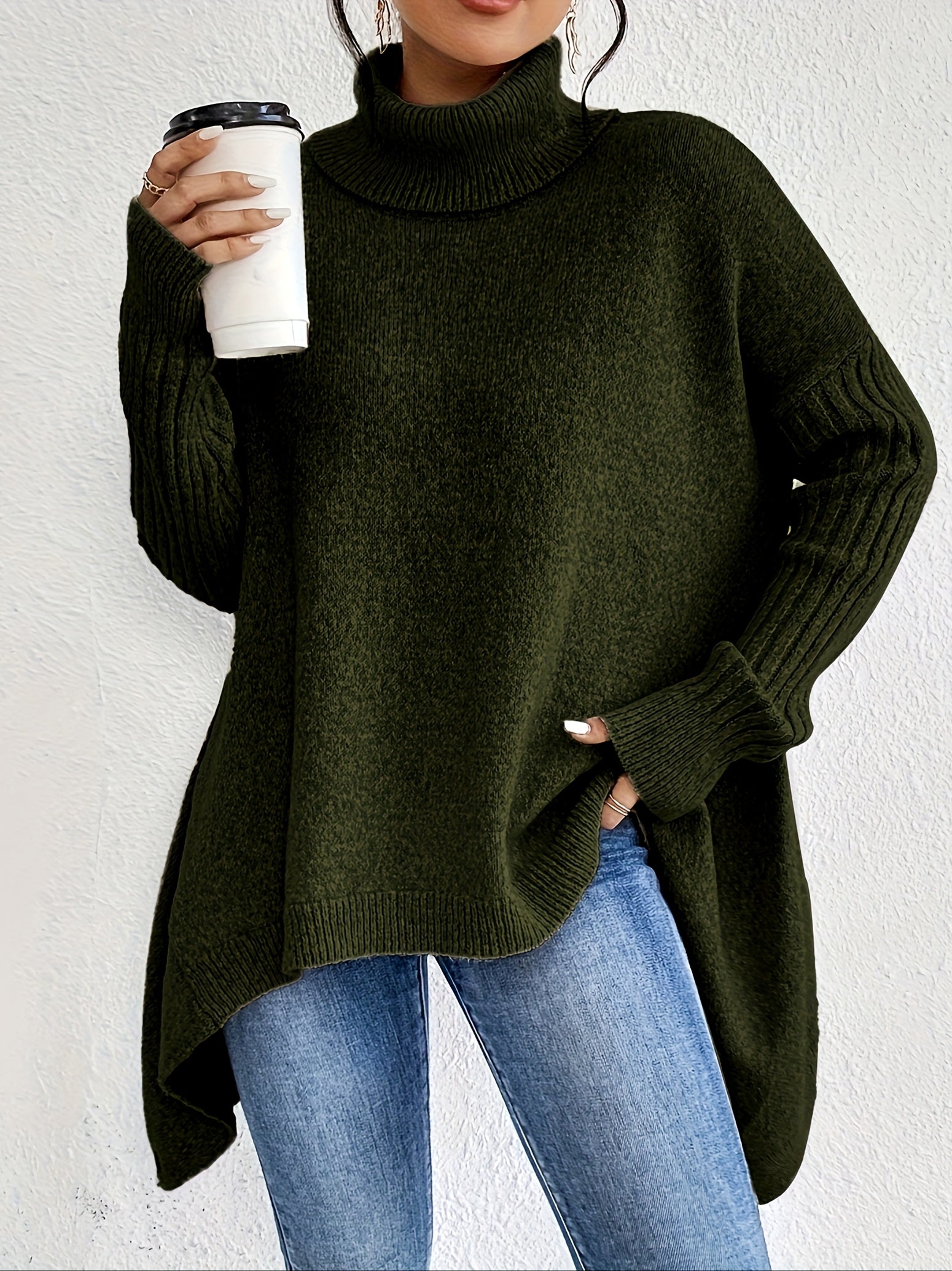 Tiffany | Oversized Turtleneck Sweater