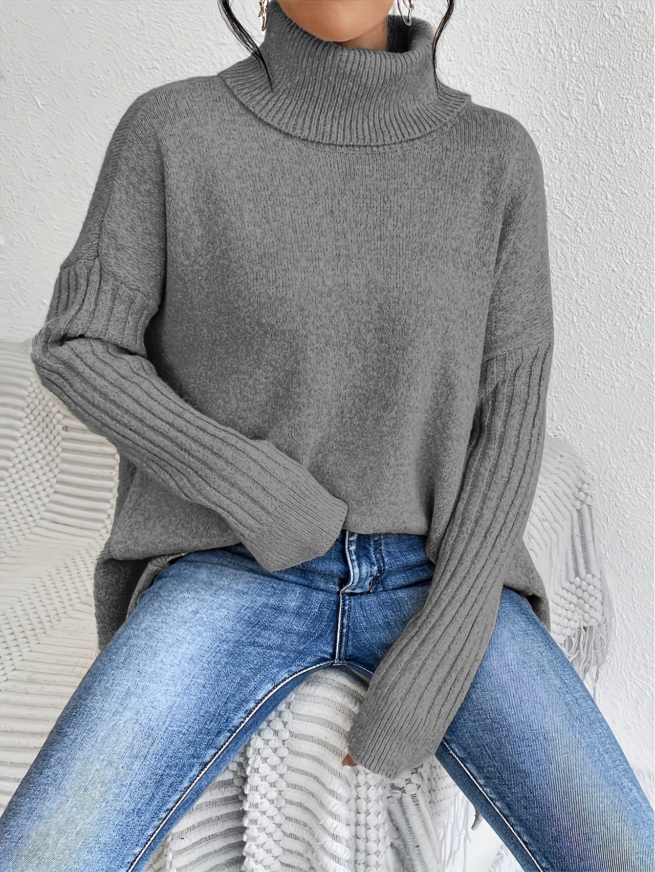 Tiffany | Oversized Turtleneck Sweater