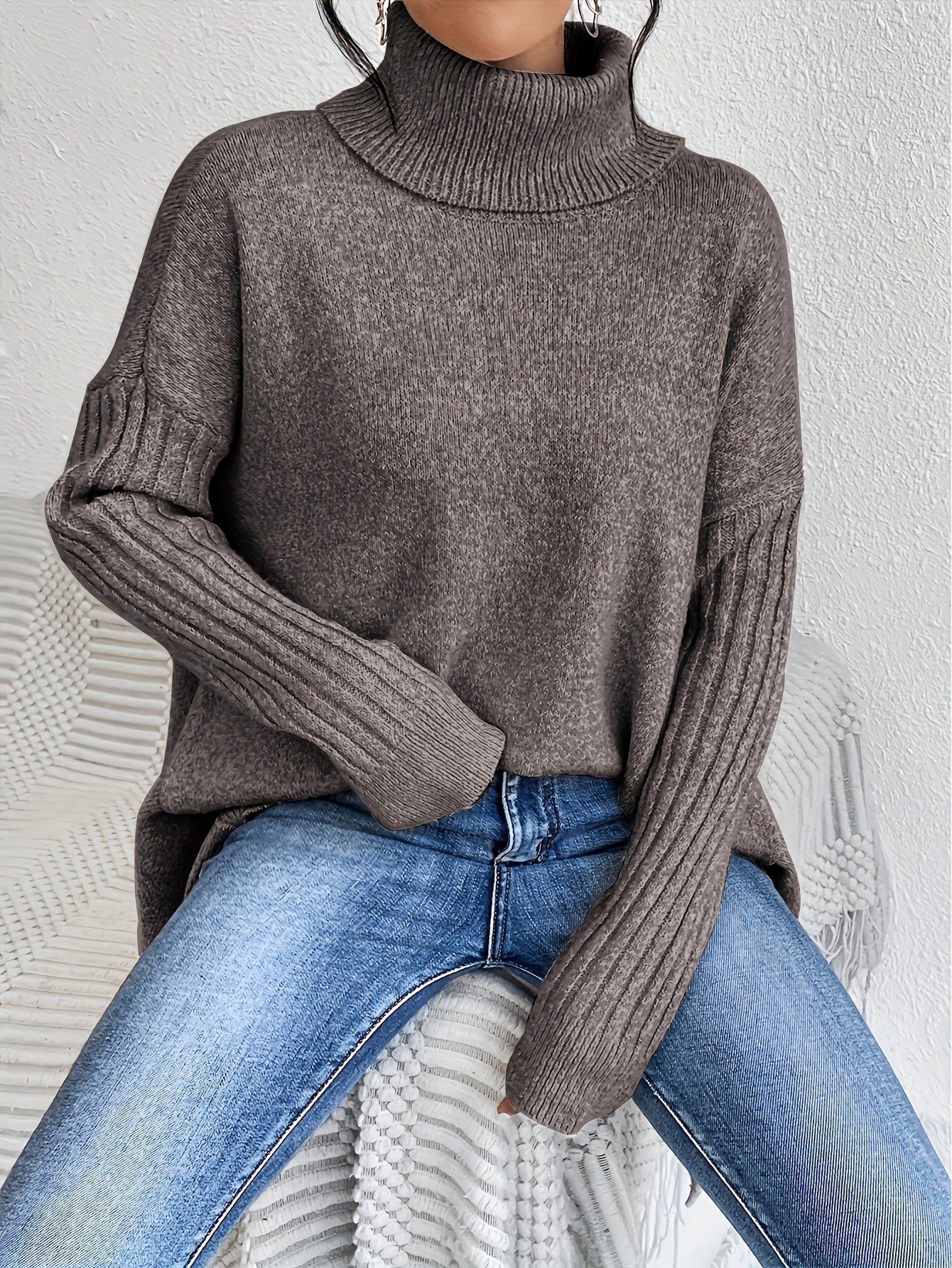 Tiffany | Oversized Turtleneck Sweater