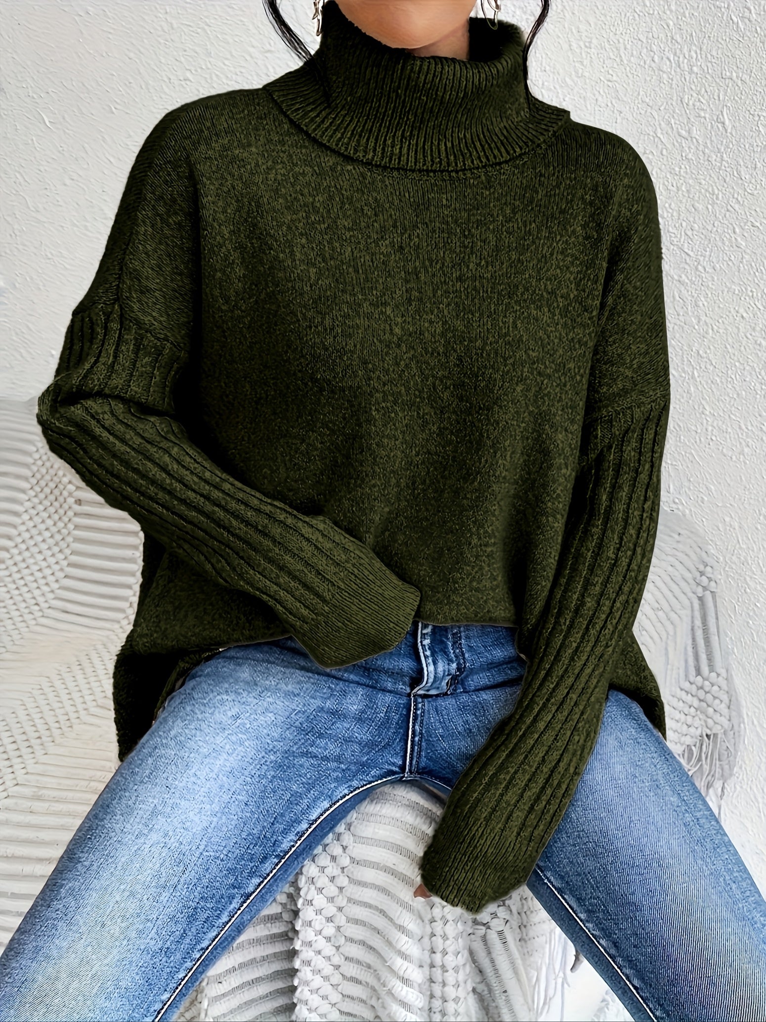 Tiffany | Oversized Turtleneck Sweater