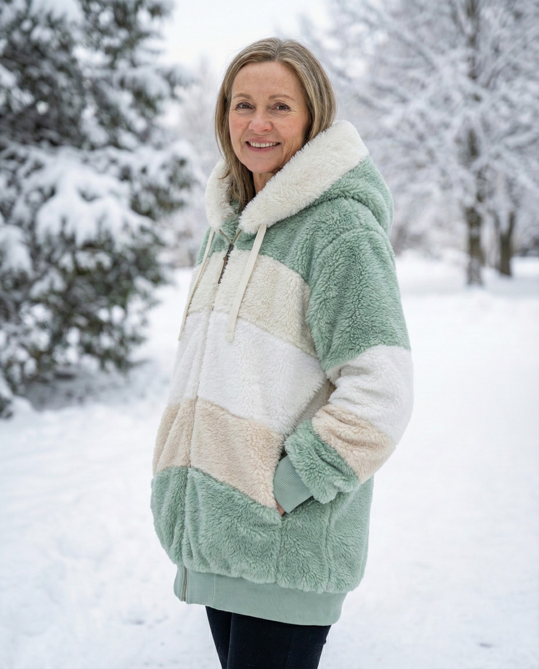 Layla | Colorblock Plush Jacket