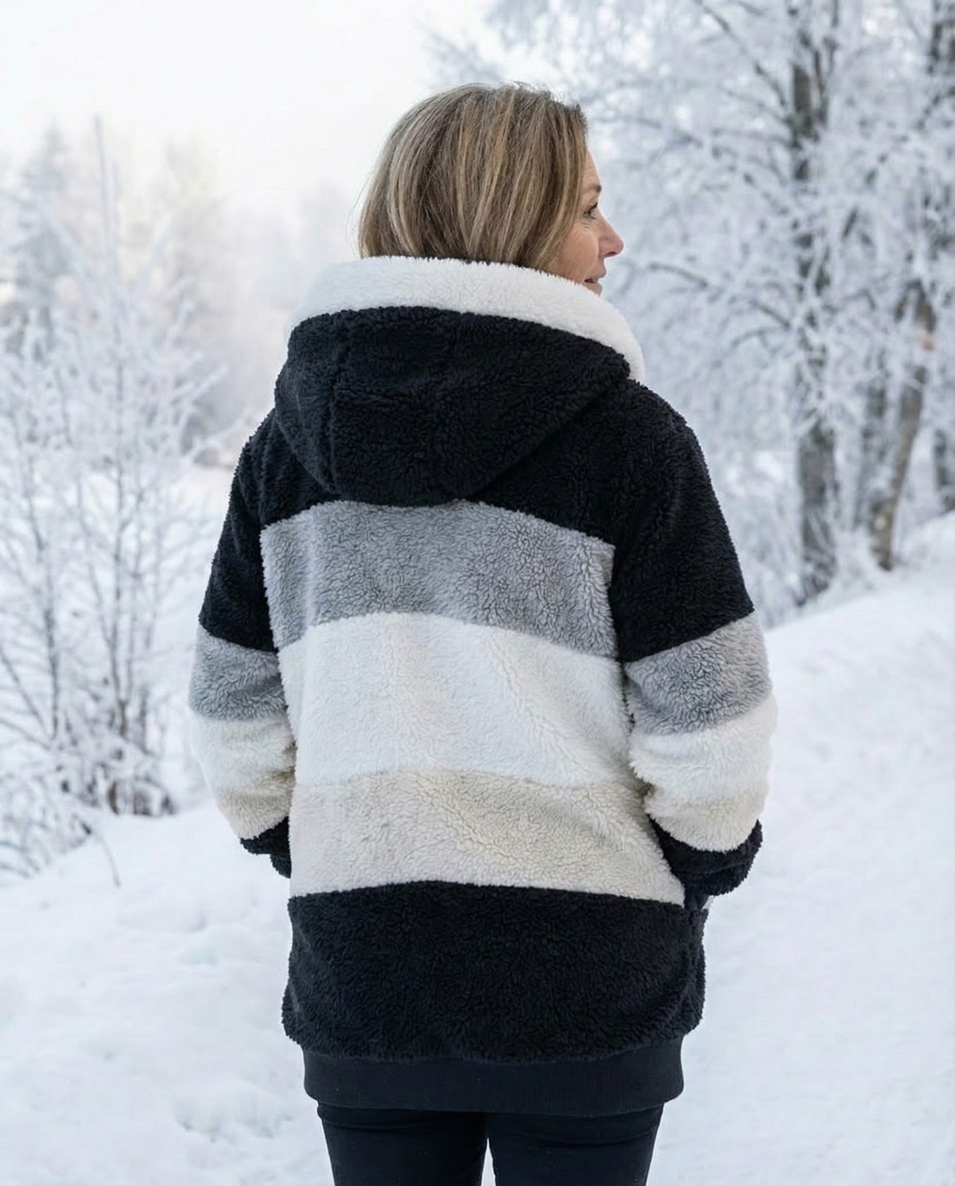 Layla | Colorblock Plush Jacket