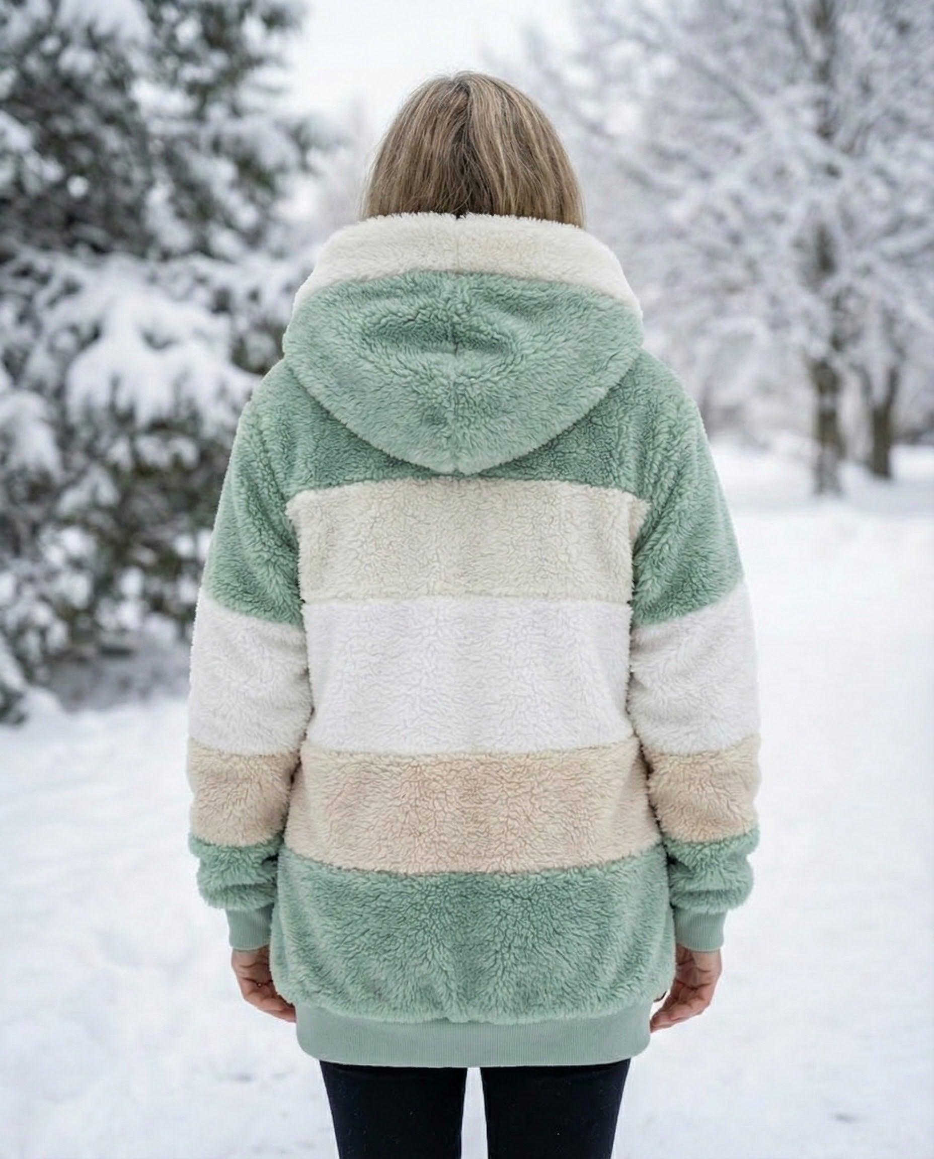 Layla | Colorblock Plush Jacket