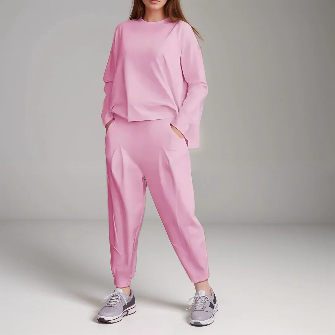 Serenity | Comfortable Two-piece Set with Round Neckline
