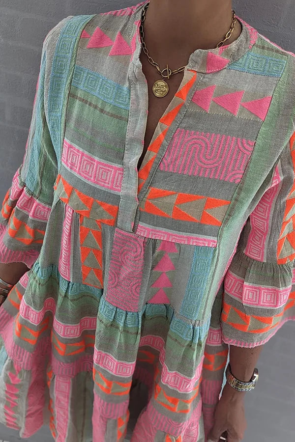 Valentina | Boho Tiered-Swing Dress