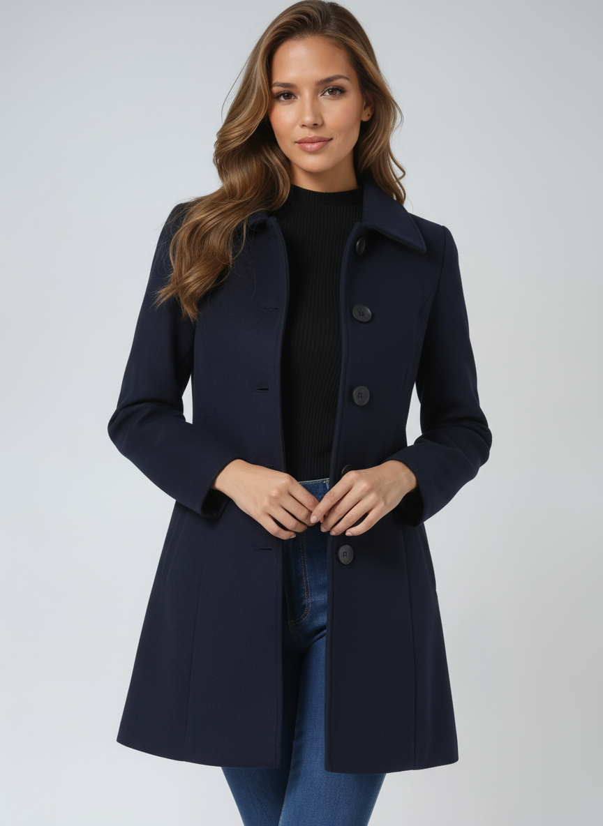 Elizabeth | Single Breasted Winter Trench Coat