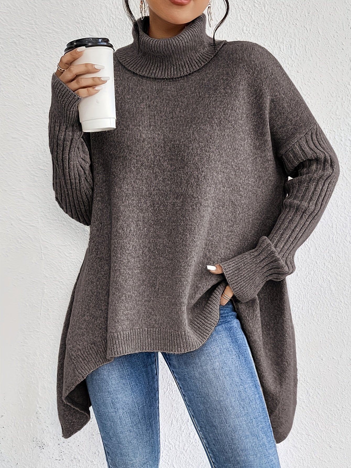 Tiffany | Oversized Turtleneck Sweater