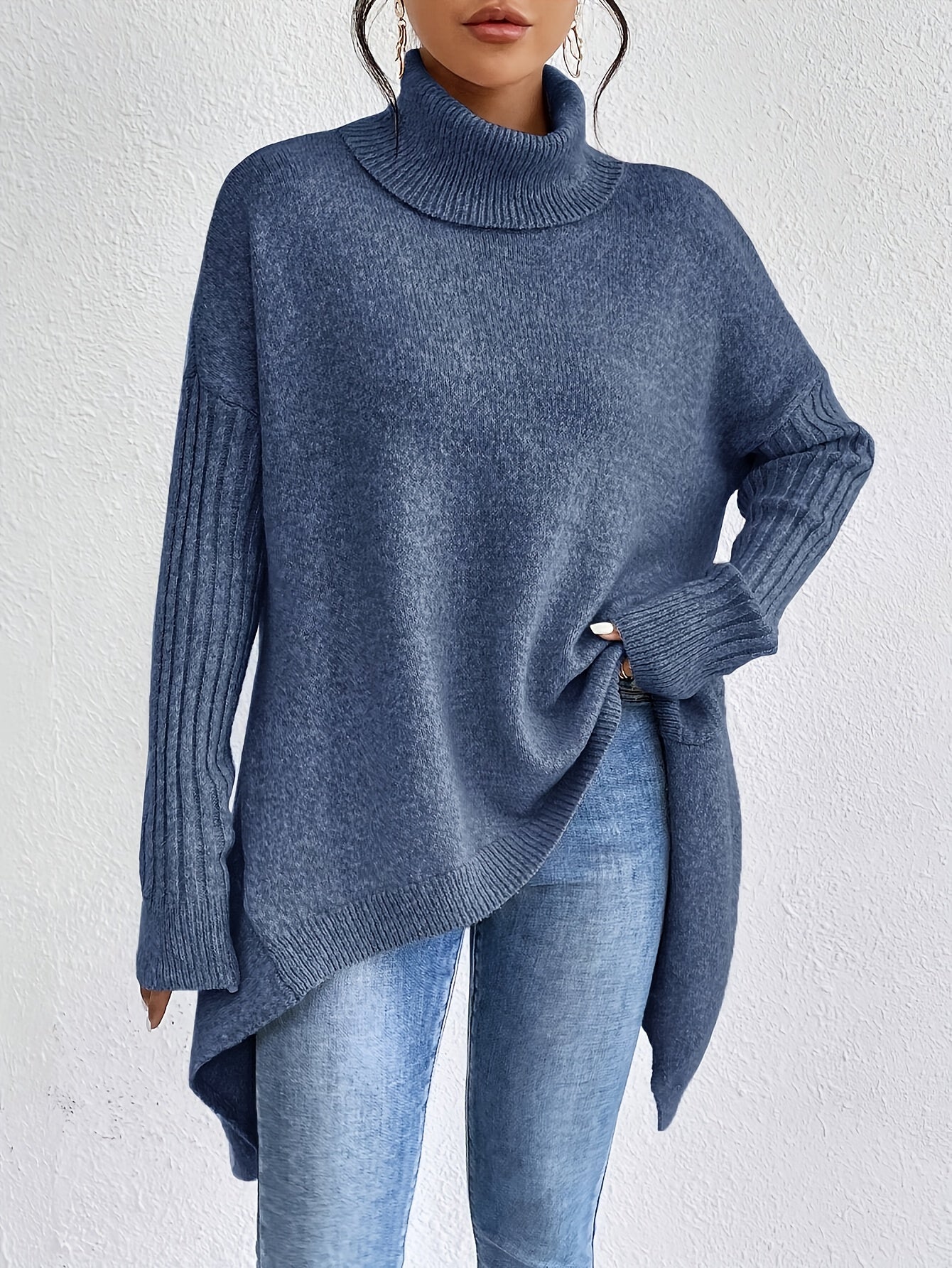 Tiffany | Oversized Turtleneck Sweater