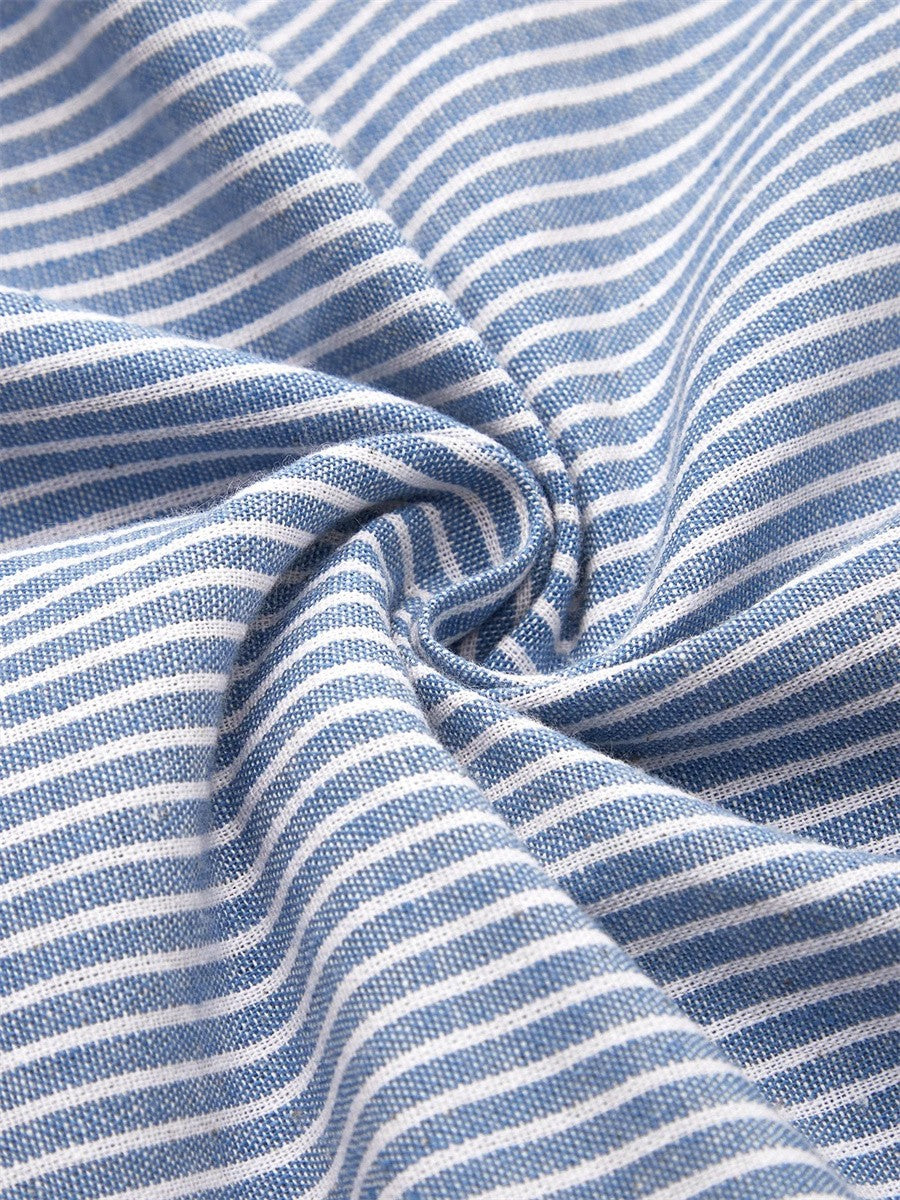 Caroline | Striped Midi Dress