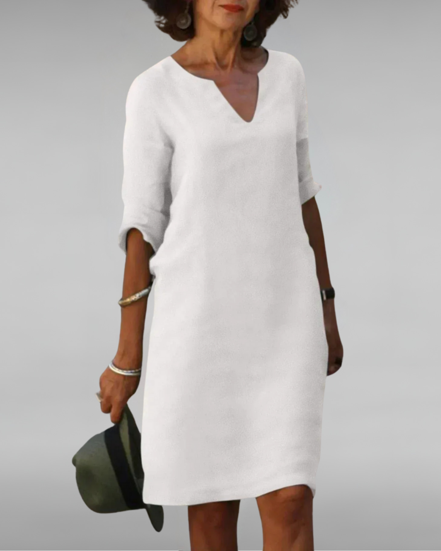 Everly | Timeless V-Neck Dress