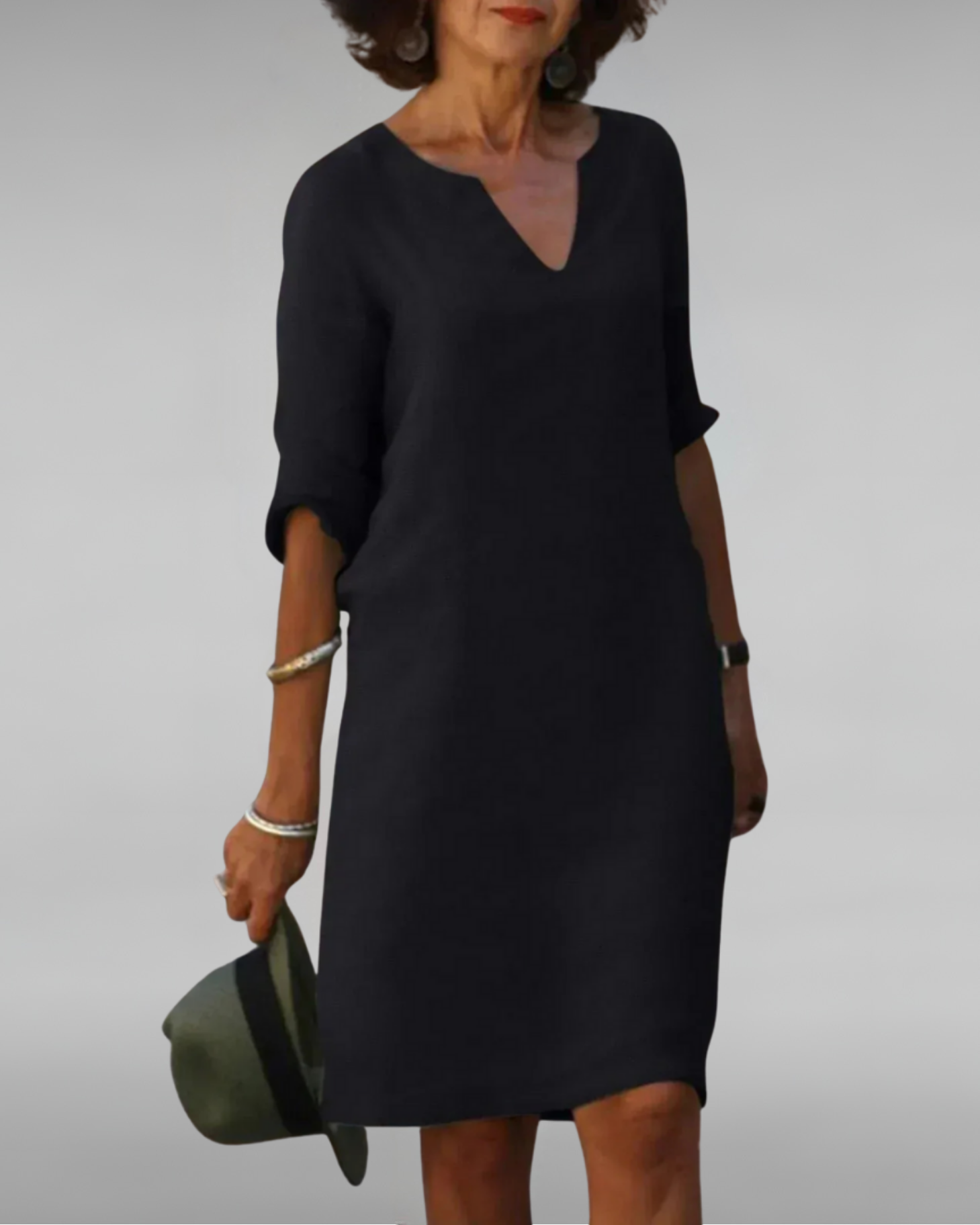 Everly | Timeless V-Neck Dress