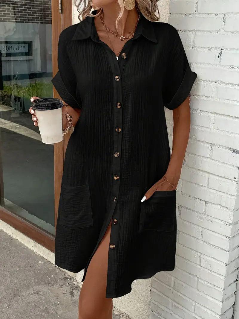 Grace | Timeless V-Neck Blouse Dress