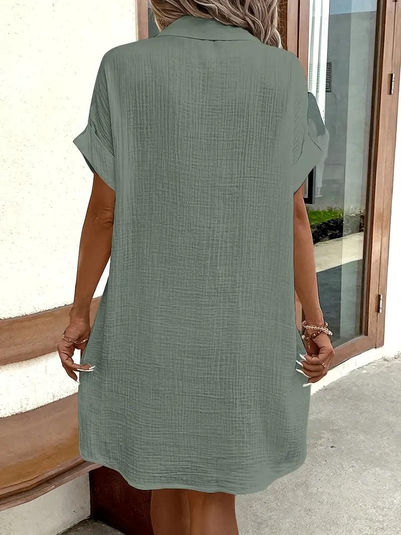 Grace | Timeless V-Neck Blouse Dress