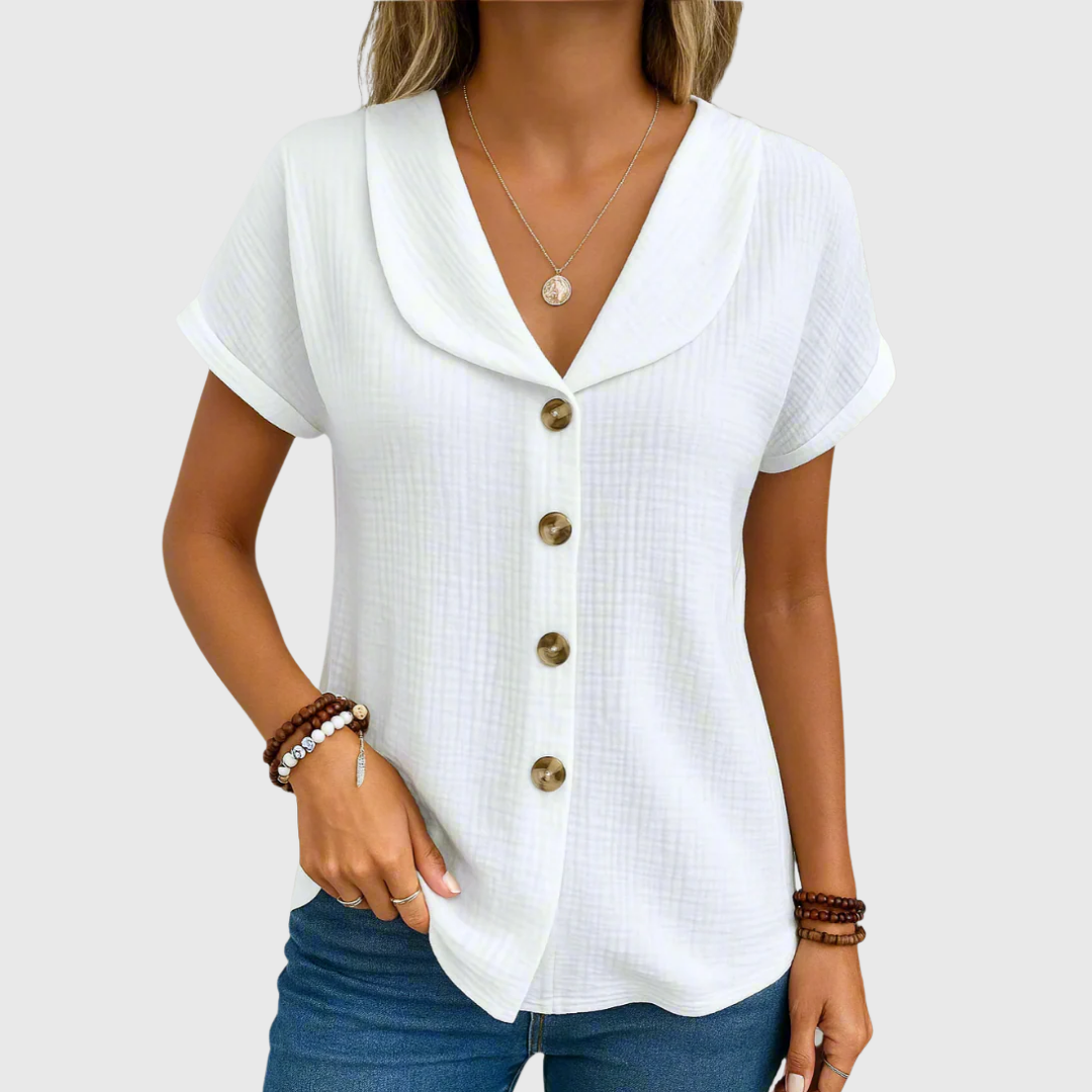 Katherine | Chic Buttoned Blouse