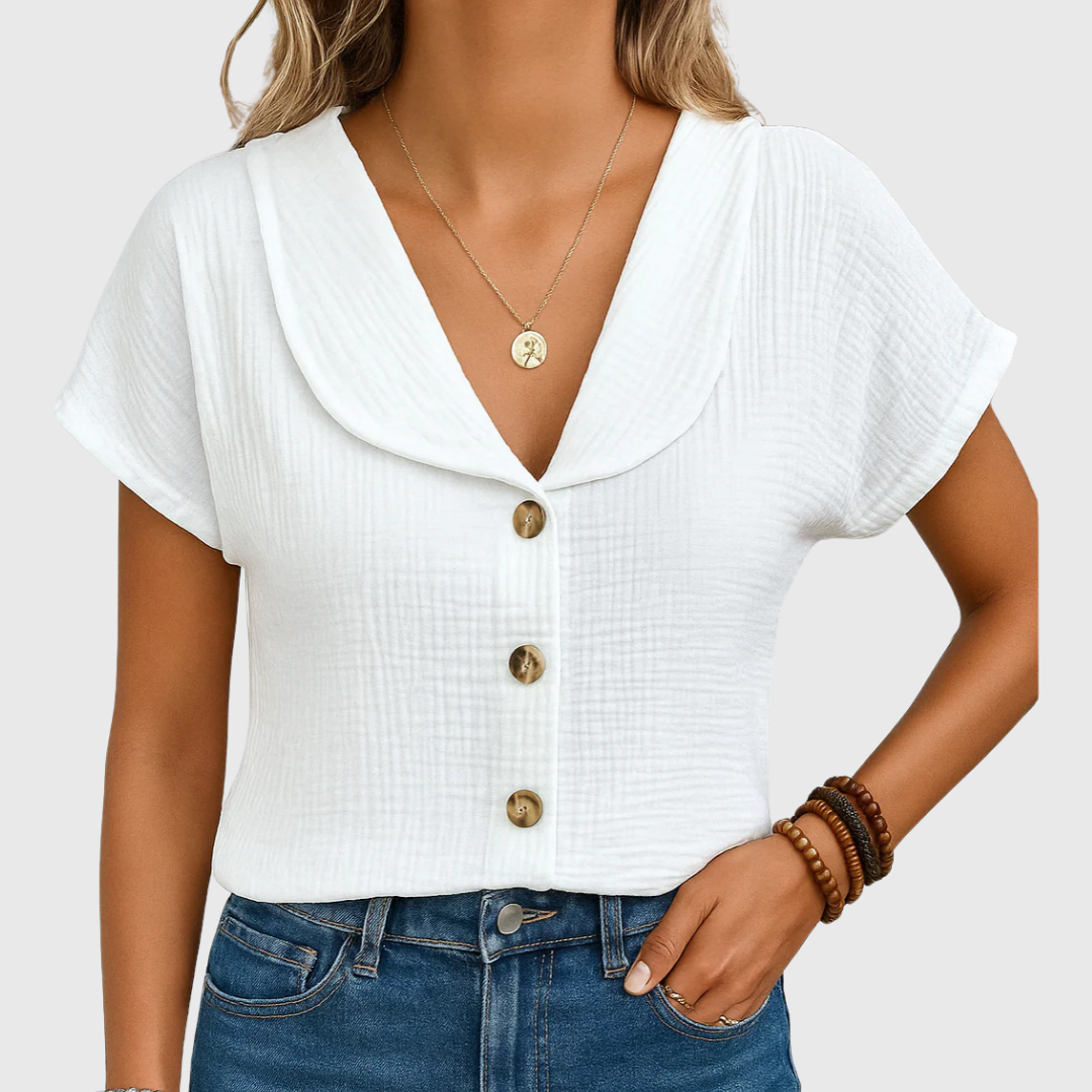 Katherine | Chic Buttoned Blouse