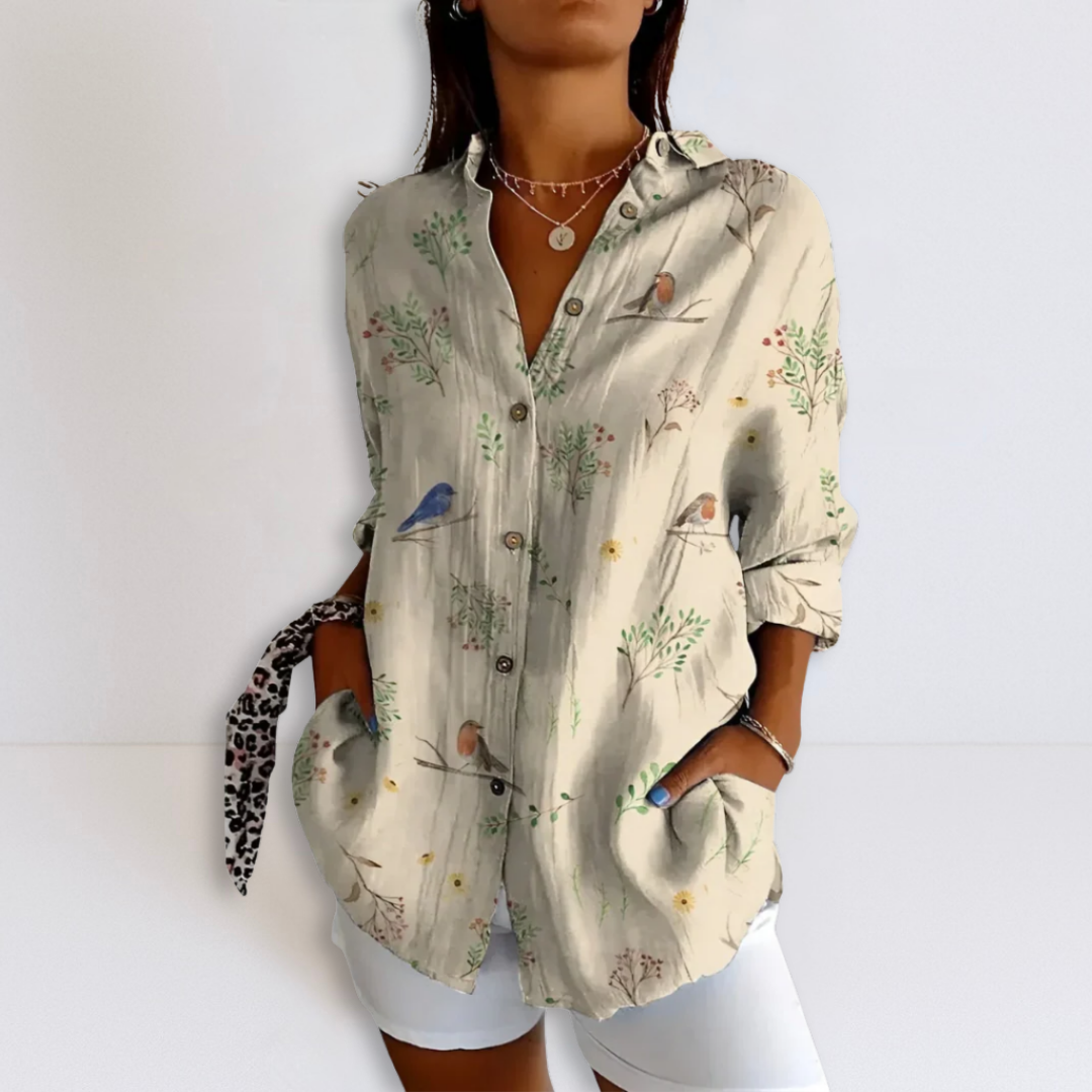 Jenna | Relaxed Printed Blouse