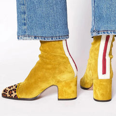 Imogen Exclusive Boots - Gold Mustard