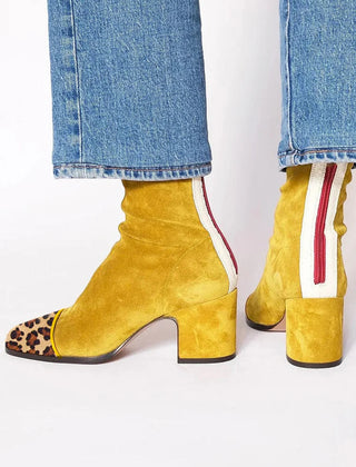Imogen Exclusive Boots - Gold Mustard
