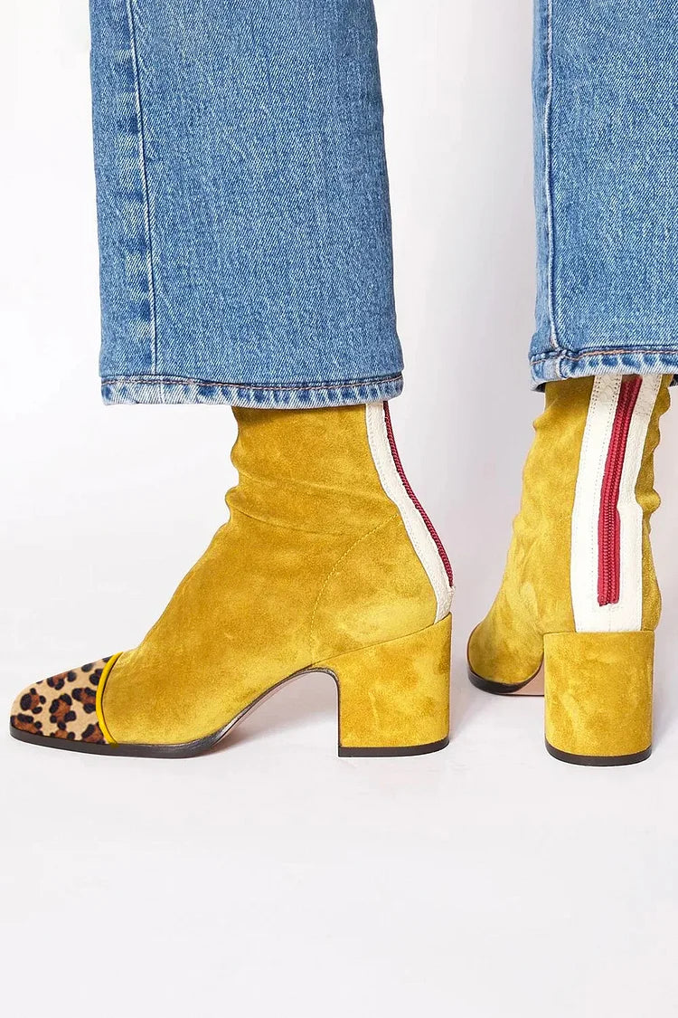 Imogen Exclusive Boots - Gold Mustard