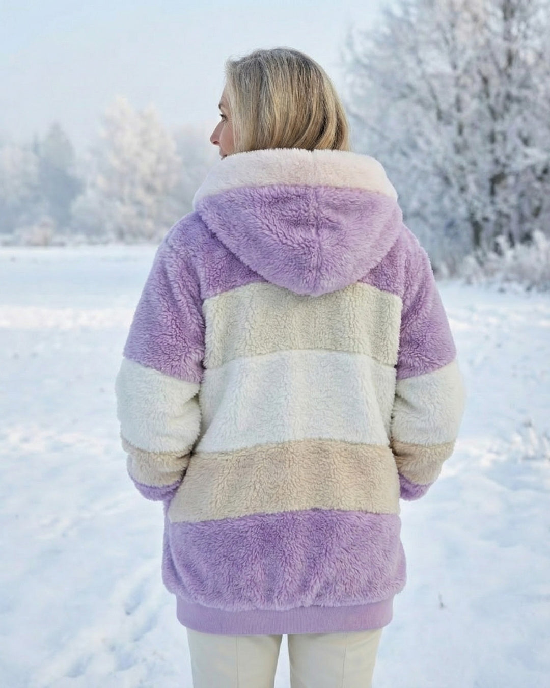 Layla | Colorblock Plush Jacket