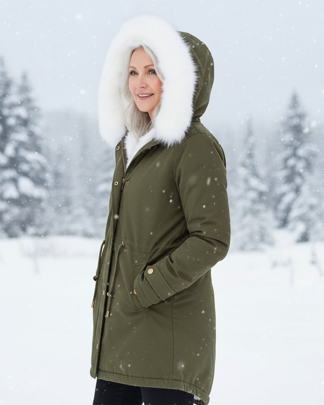 Sophia | Fur Hood Parka