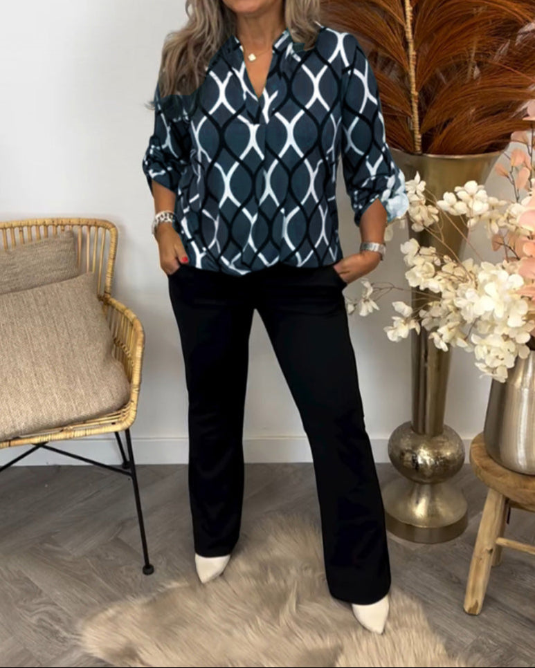 Summer | Casual Blouse with Long Sleeves