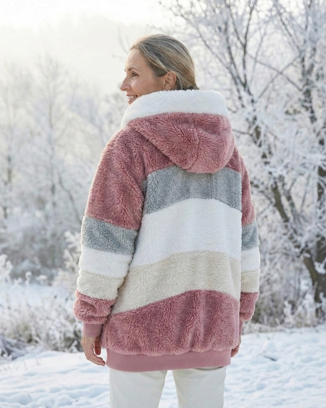 Layla | Colorblock Plush Jacket
