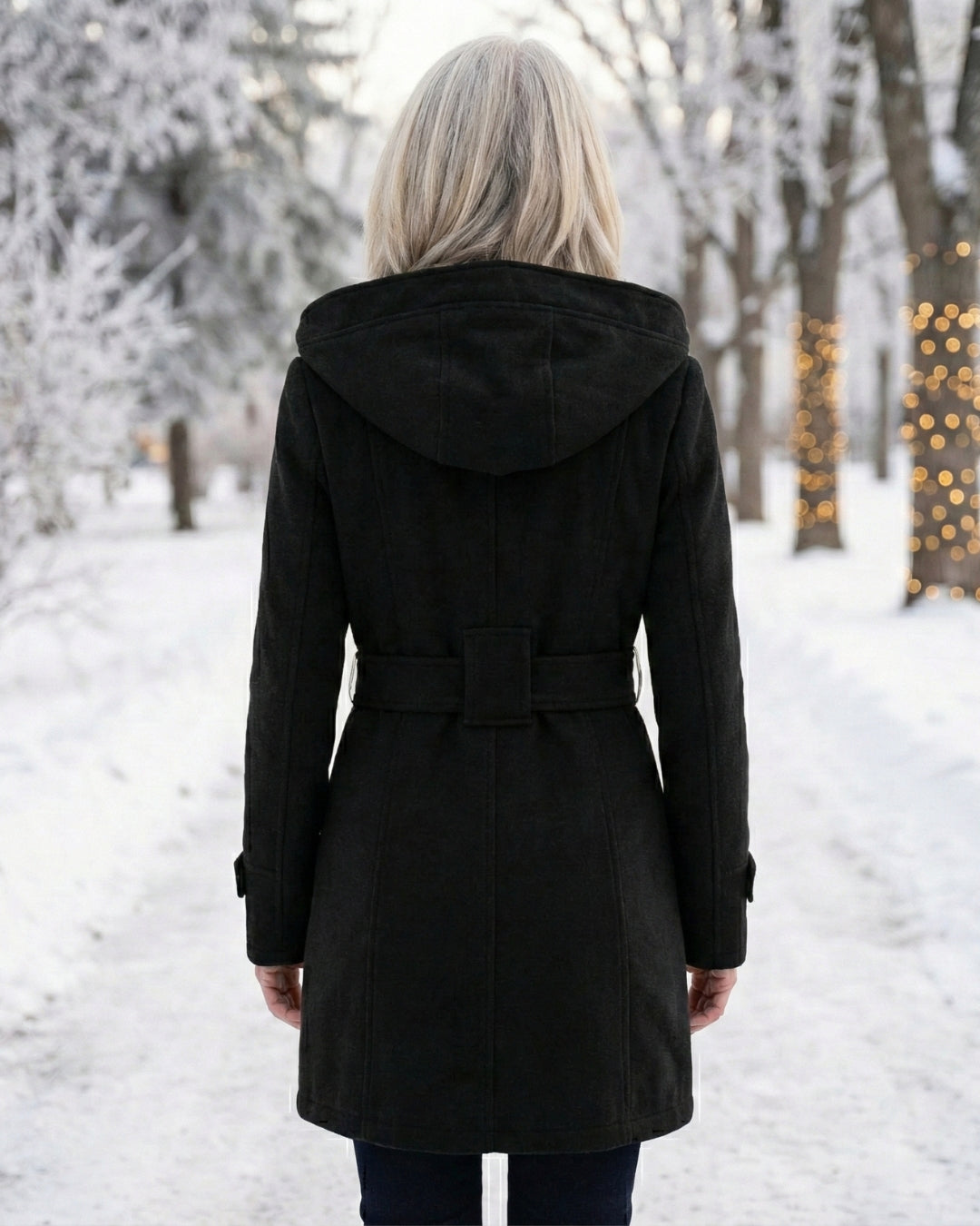 Victoria | Plaid Collar Wool Coat