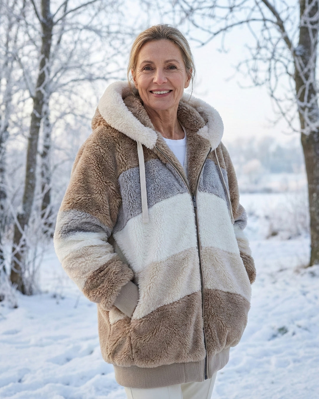 Layla | Colorblock Plush Jacket