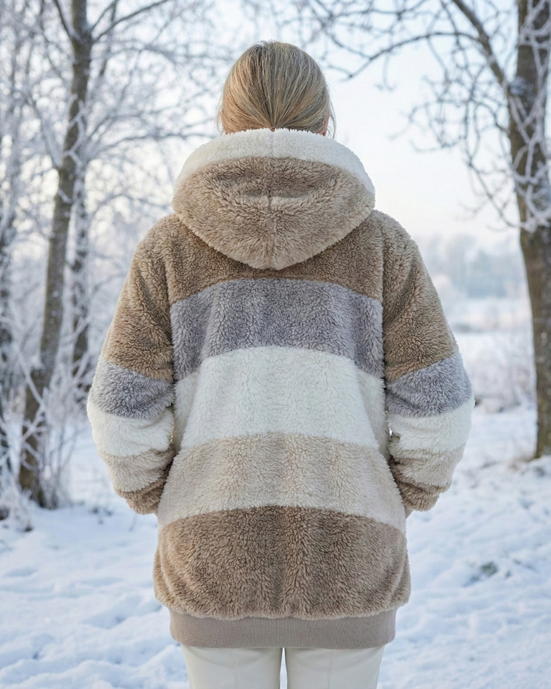 Layla | Colorblock Plush Jacket