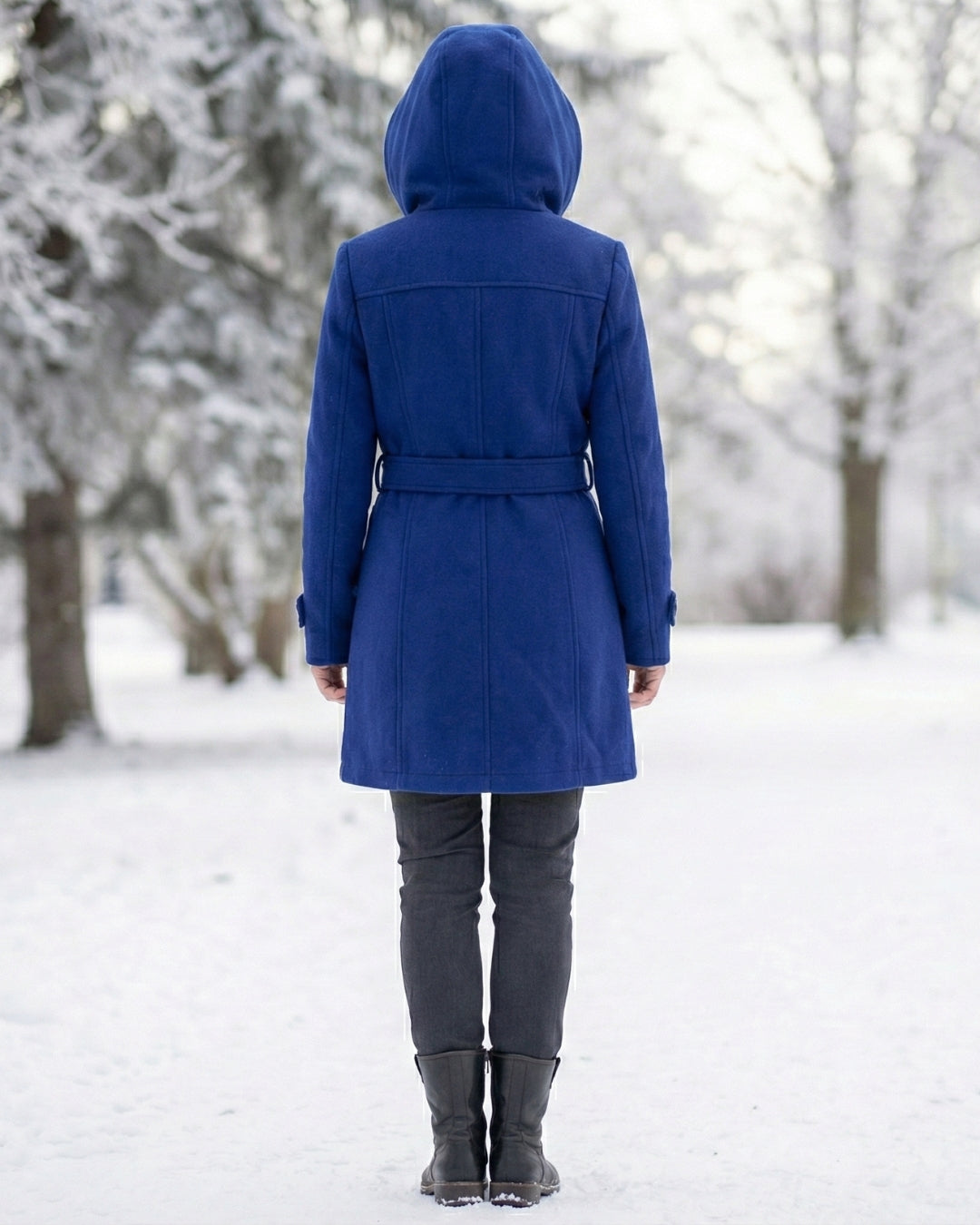 Victoria | Plaid Collar Wool Coat