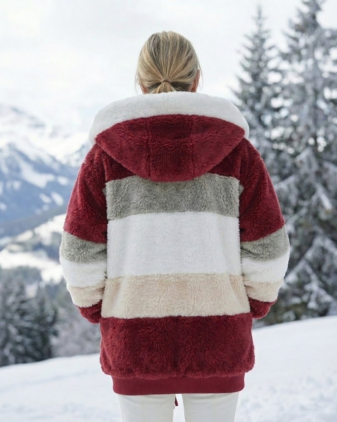 Layla | Colorblock Plush Jacket