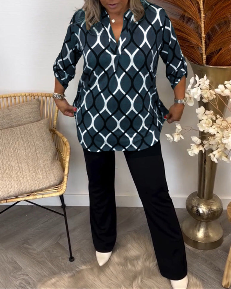 Summer | Casual Blouse with Long Sleeves