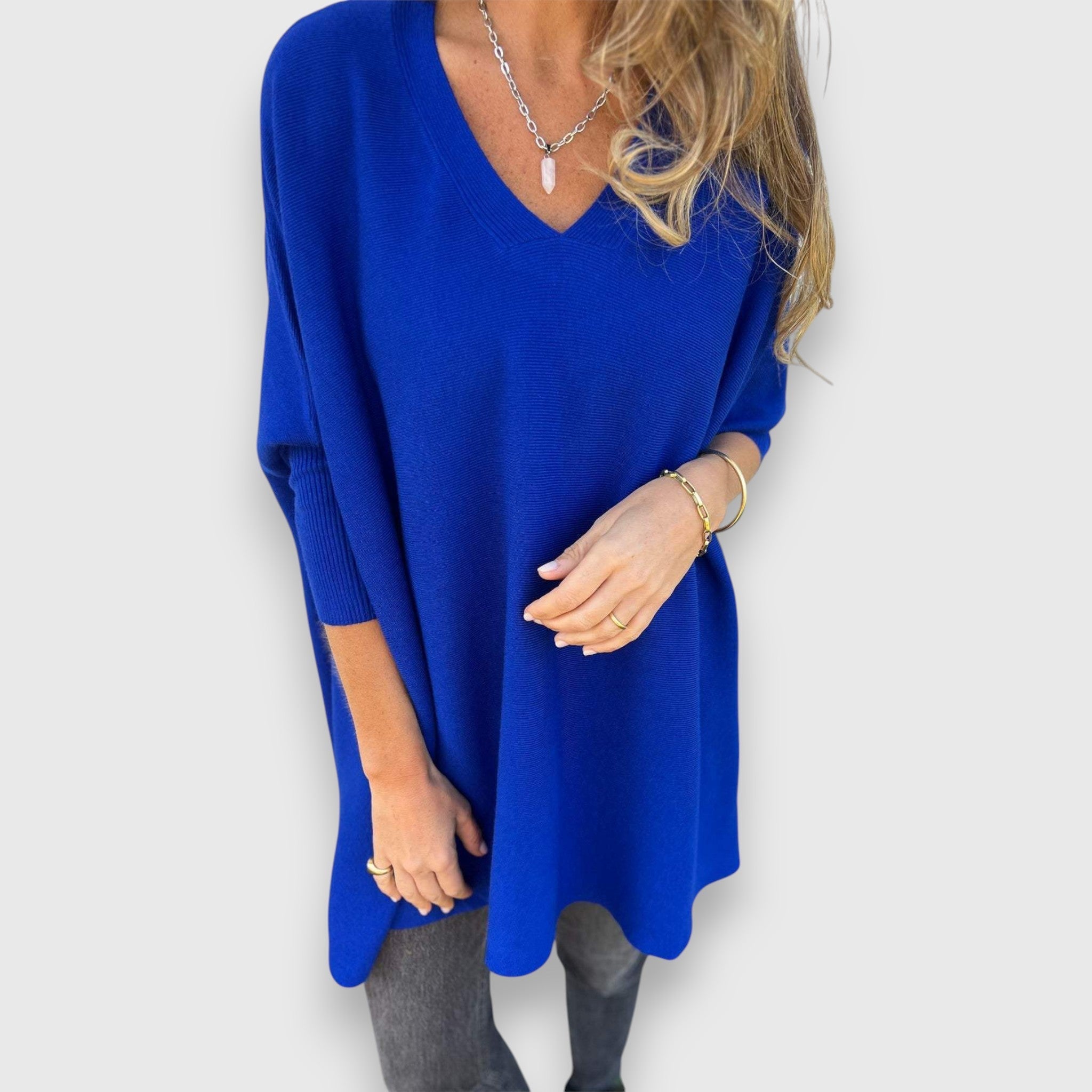 Tessa | Cosy Oversized V-Neck Sweater