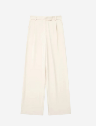 Yvonne Pressed-Crease Trousers - Beige