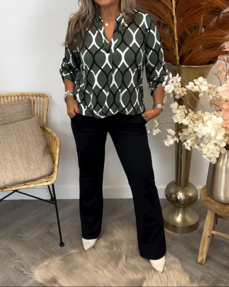 Summer | Casual Blouse with Long Sleeves