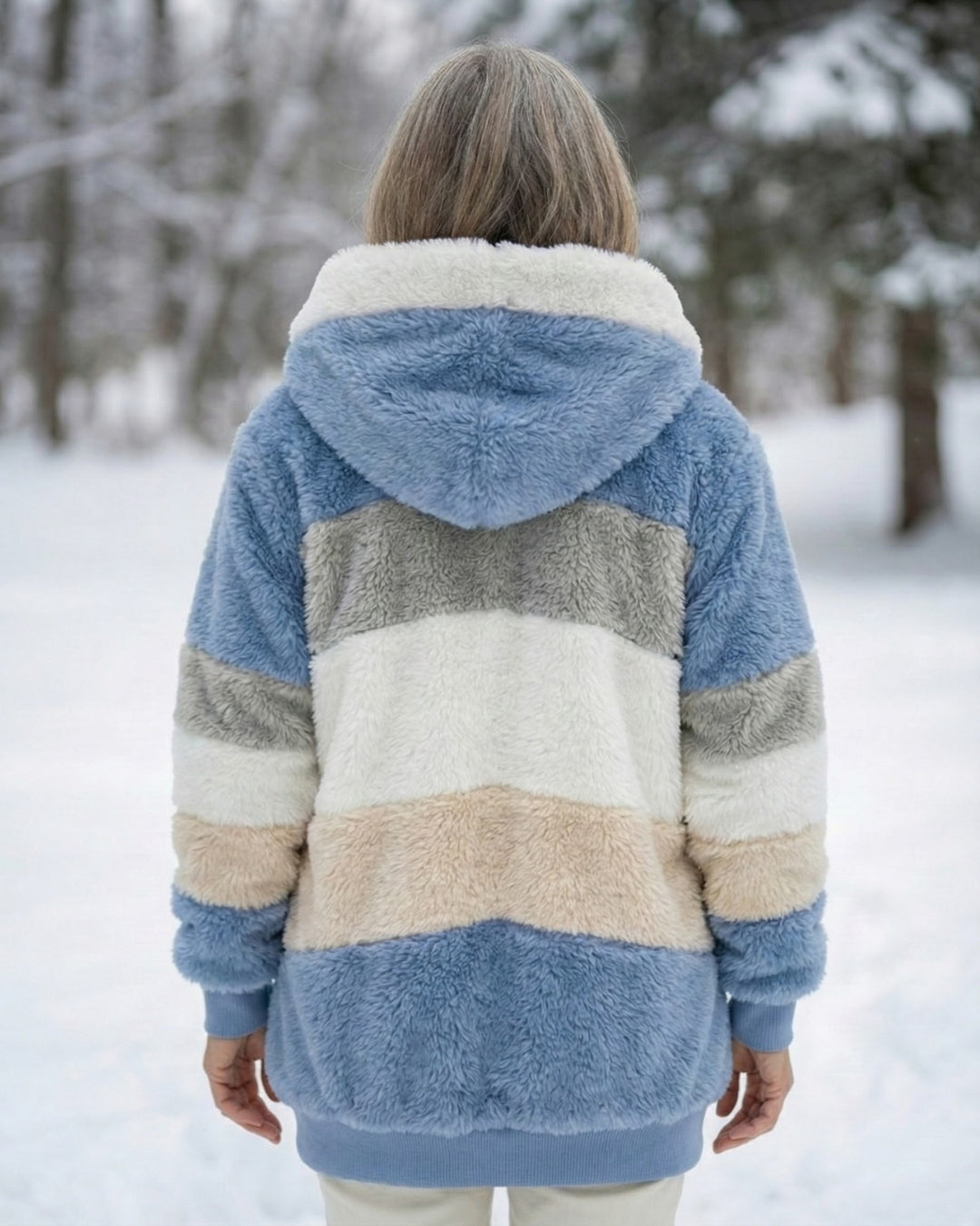 Layla | Colorblock Plush Jacket