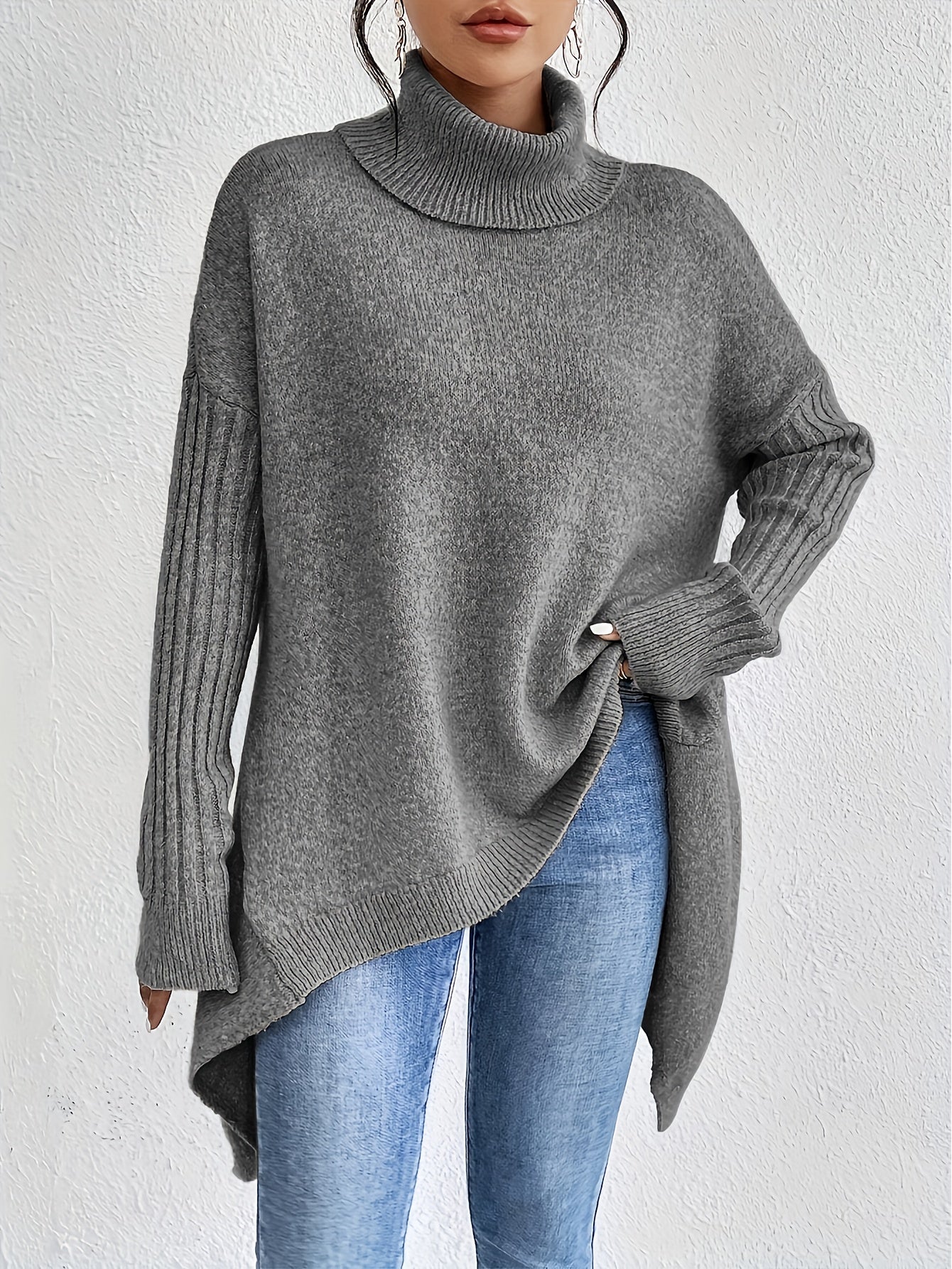 Tiffany | Oversized Turtleneck Sweater