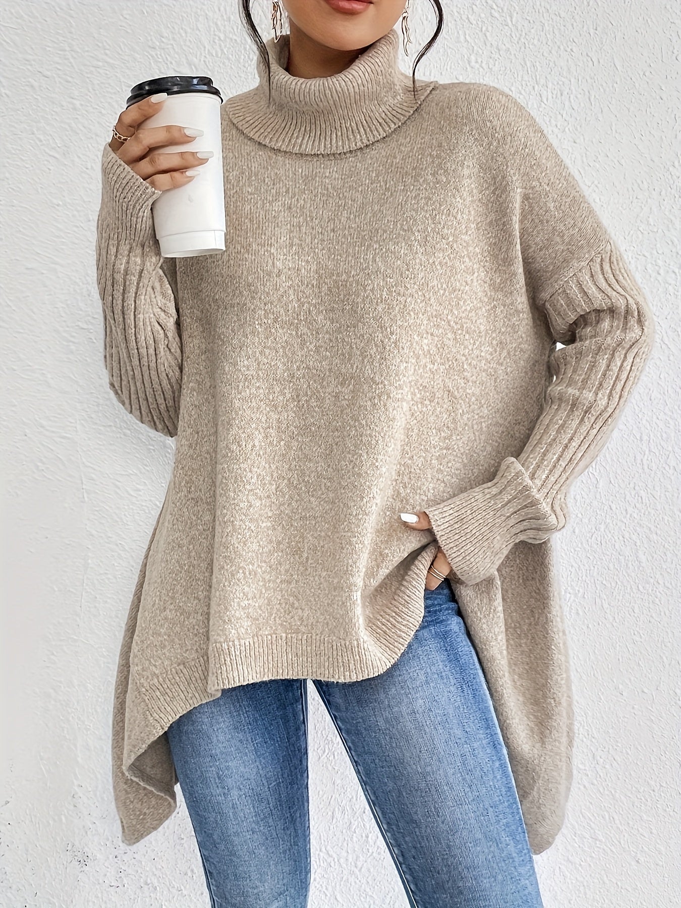 Tiffany | Oversized Turtleneck Sweater